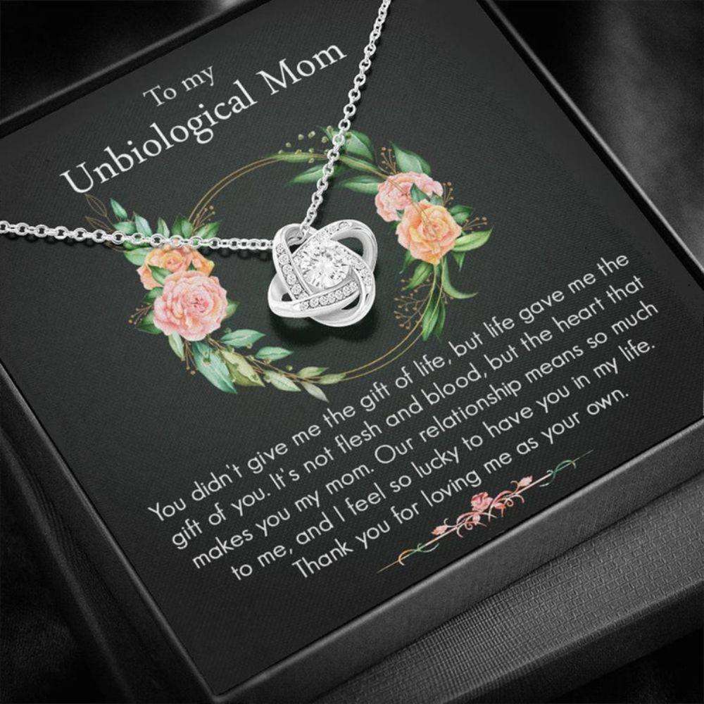 Mom Necklace, Unbiological Mom Necklace Gifts, Bonus Mom Gift, Step Mom Gift, Step Mom Necklace Gifts for Mother (Mom) Rakva