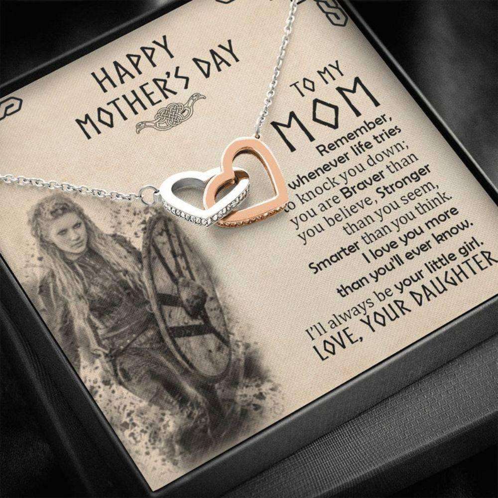 Mom Necklace, Viking Mom Necklace “ Gift For Mom From Daughter “ Viking Mom Necklace Gifts For Daughter Rakva