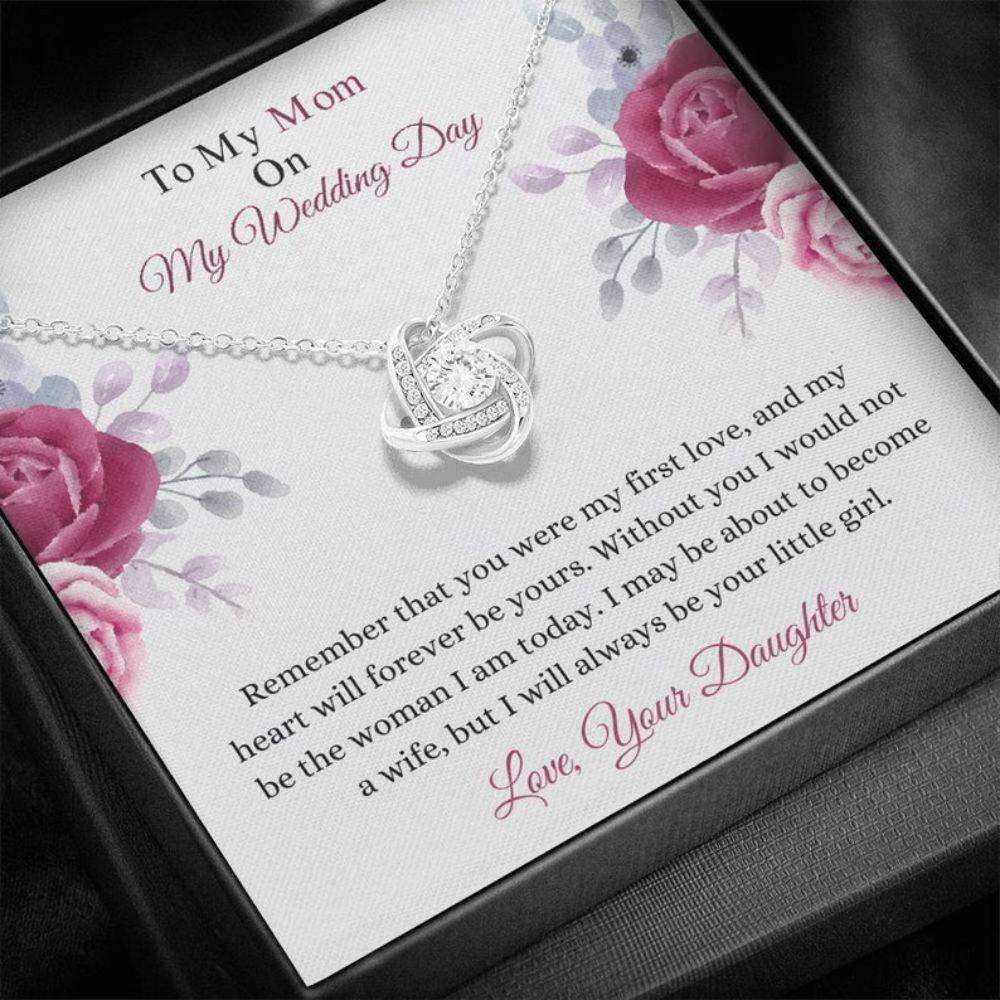 Mom Necklace, Wedding Moms Gift “ Mother Of The Bride Necklace “ Mother Of The Groom Mom Necklace “ Love From Bride Gifts for Mother (Mom) Rakva