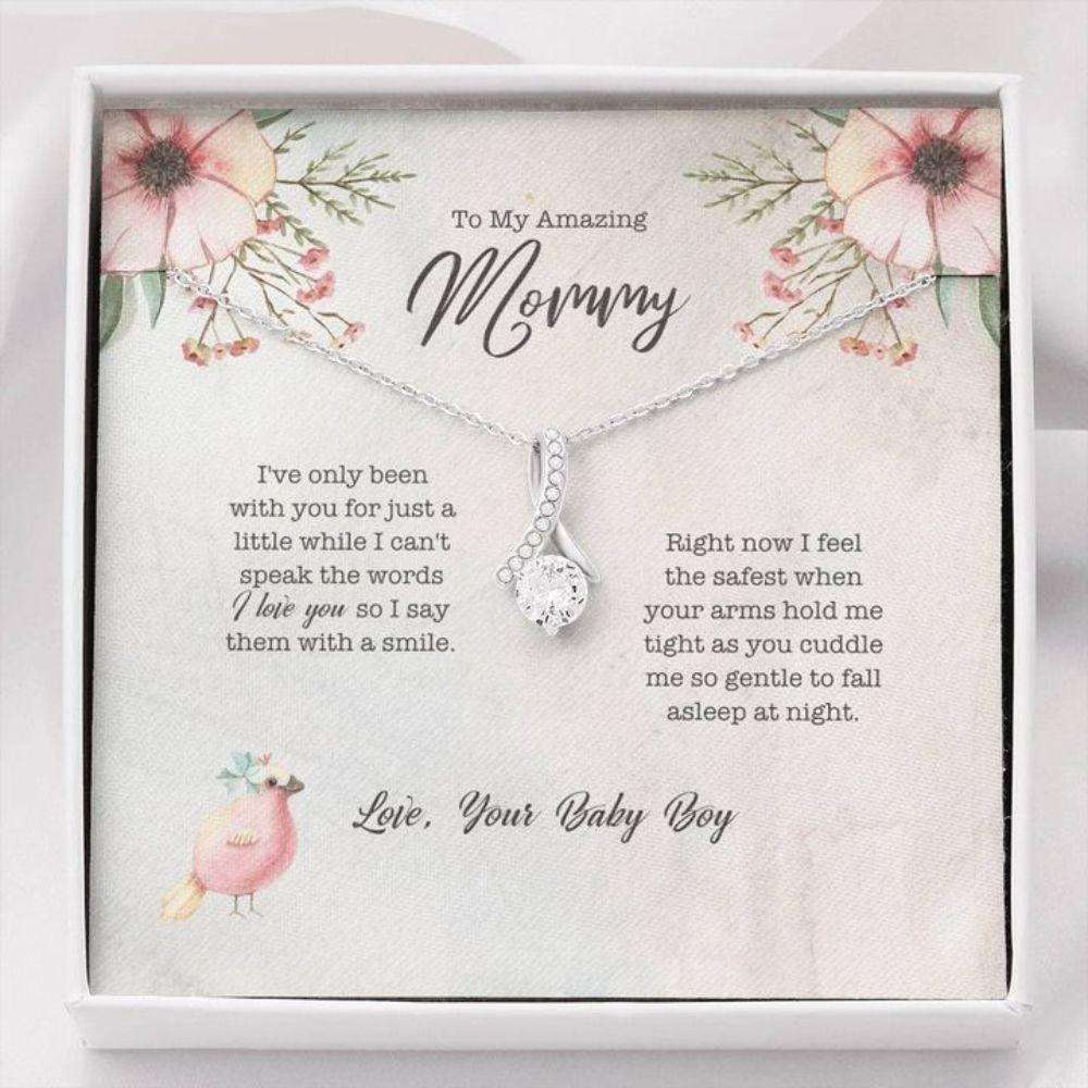 Mom Necklace, When Your Arms Hold Me Alluring Beauty Necklace Gift For Mom Gifts for Mother (Mom) Rakva