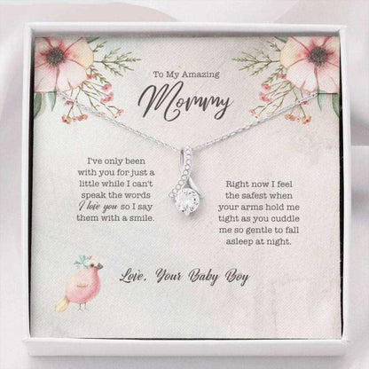 Mom Necklace, When Your Arms Hold Me Alluring Beauty Necklace Gift For Mom Gifts for Mother (Mom) Rakva