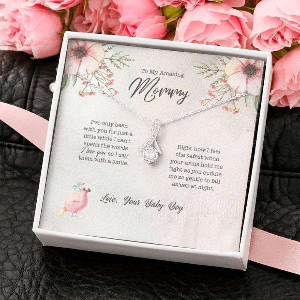 Mom Necklace, When Your Arms Hold Me Alluring Beauty Necklace Gift For Mom Gifts for Mother (Mom) Rakva