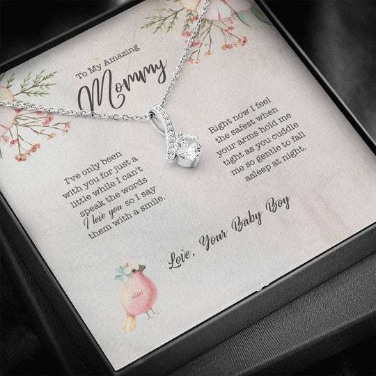 Mom Necklace, When Your Arms Hold Me Alluring Beauty Necklace Gift For Mom Gifts for Mother (Mom) Rakva