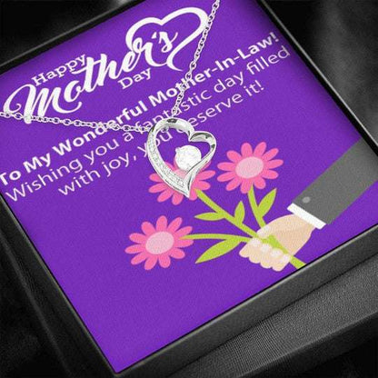 Mom Necklace, Wishing You A Fantastic Day Forever Love Necklace For Mom Gifts for Mother (Mom) Rakva