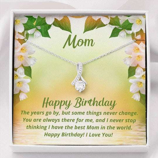 Mom Necklace, You Are Always There For Me Alluring Beauty Necklace Gift For Mom Gifts for Mother (Mom) Rakva