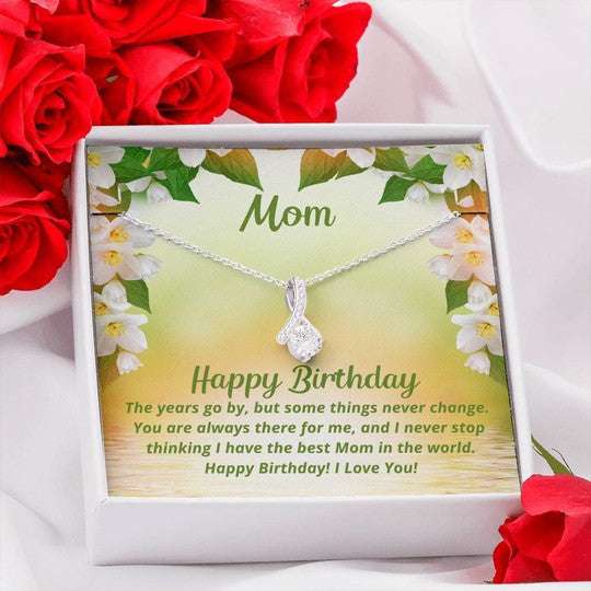 Mom Necklace, You Are Always There For Me Alluring Beauty Necklace Gift For Mom Gifts for Mother (Mom) Rakva