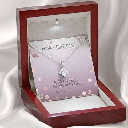 Mom Necklace, You Are In My Life Message Card Alluring Beauty Necklace Gift For Mom Gifts for Mother (Mom) Rakva