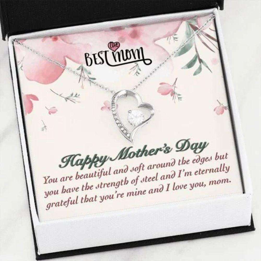 Mom Necklace, You Are Mine Gift For Mom Forever Love Necklace Gifts for Mother (Mom) Rakva