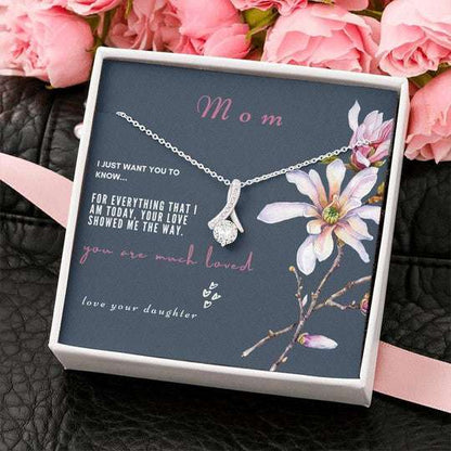 Mom Necklace, You Are Much Loved Gift For Mom Alluring Beauty Necklace Gifts for Mother (Mom) Rakva