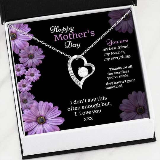 Mom Necklace, You Are My Best Friend Forever Love Necklace For Mom Gifts for Mother (Mom) Rakva