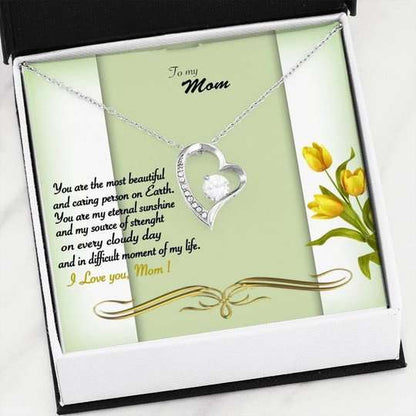 Mom Necklace, You Are My Eternal Sunshine Forever Love Necklace For Mom Gifts for Mother (Mom) Rakva