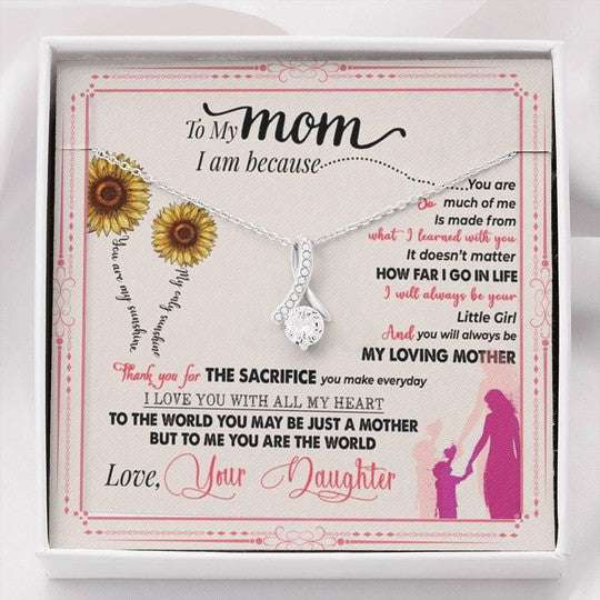 Mom Necklace, You Are My Sunshine Gift For Mom Alluring Beauty Necklace Gifts for Mother (Mom) Rakva