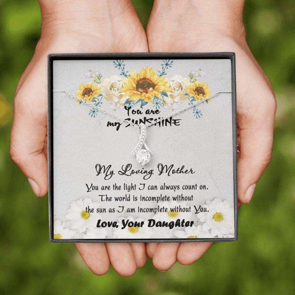 Mom Necklace, You Are My Sunshine Mother’S Day Gift Necklace, Gift For Mother Mom Gifts for Mother (Mom) Rakva