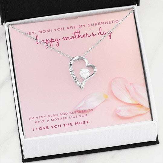 Mom Necklace, You Are My Superhero Forever Love Necklace Gift For Mom Gifts for Mother (Mom) Rakva