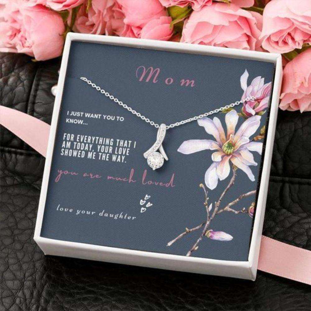 Mom Necklace, You Are Softened At The Edges Alluring Beauty Necklace Gift For Mom Valentines Necklace For Her Gifts for Mother (Mom) Rakva