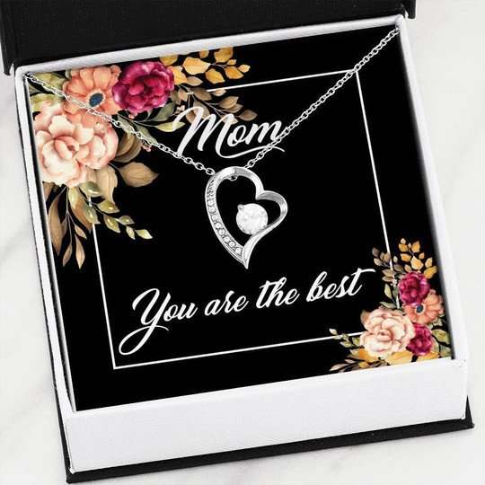 Mom Necklace, You Are The Best Forever Love Necklace For Mom Gifts for Mother (Mom) Rakva