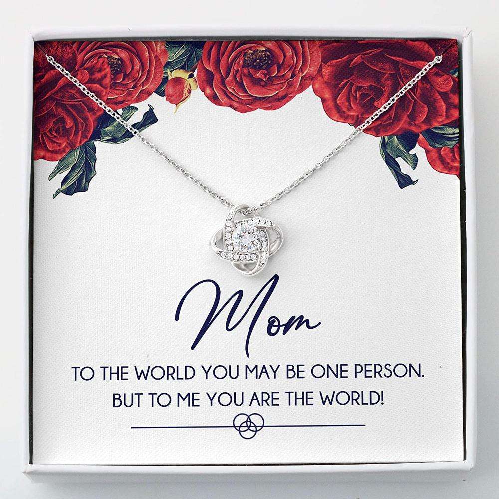 Mom Necklace “ You Are The World Gift For Mom Gifts for Mother (Mom) Rakva