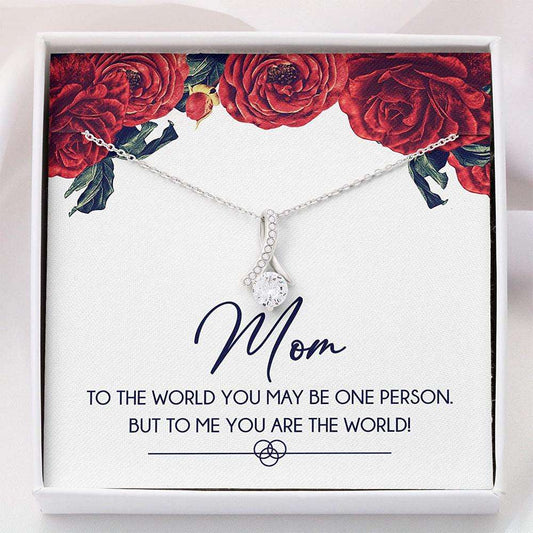 Mom Necklace, You Are The World Gift Gifts for Mother (Mom) Rakva