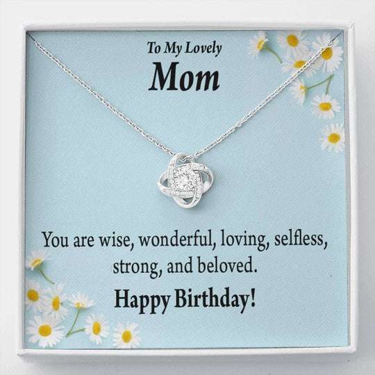 Mom Necklace, You Are Wise Love Knot Necklace Gift For Mom Gifts for Mother (Mom) Rakva