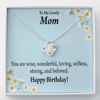 Mom Necklace, You Are Wise Love Knot Necklace Gift For Mom Gifts for Mother (Mom) Rakva