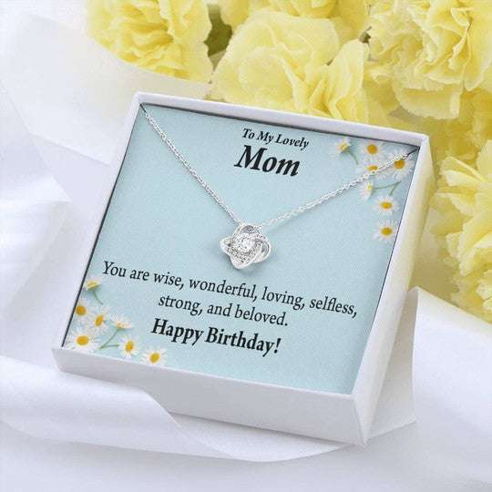 Mom Necklace, You Are Wise Love Knot Necklace Gift For Mom Gifts for Mother (Mom) Rakva