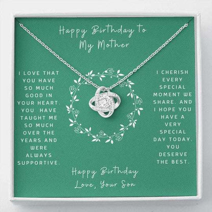 Mom Necklace, You Deserve The Best Gift For Mom Love Knot Necklace Gifts for Mother (Mom) Rakva