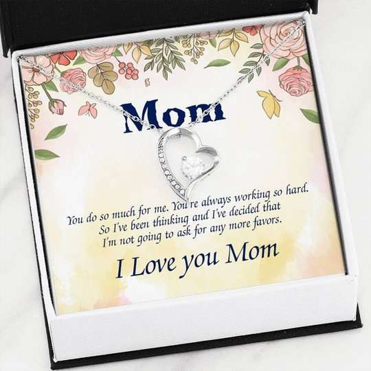 Mom Necklace, You Do So Much For Me Forever Love Necklace For Mom Gifts for Mother (Mom) Rakva