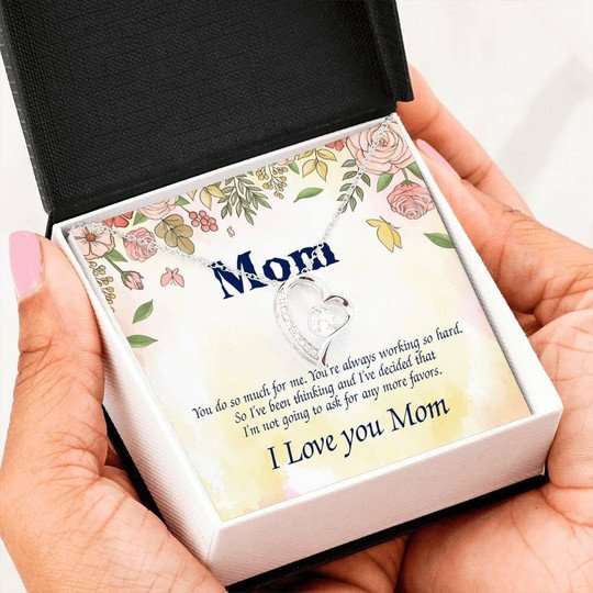 Mom Necklace, You Do So Much For Me Forever Love Necklace For Mom Gifts for Mother (Mom) Rakva