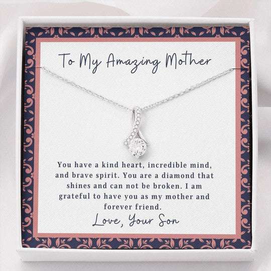 Mom Necklace, You Have A Kind Heart Gift For Mom Alluring Beauty Necklace Gifts for Mother (Mom) Rakva