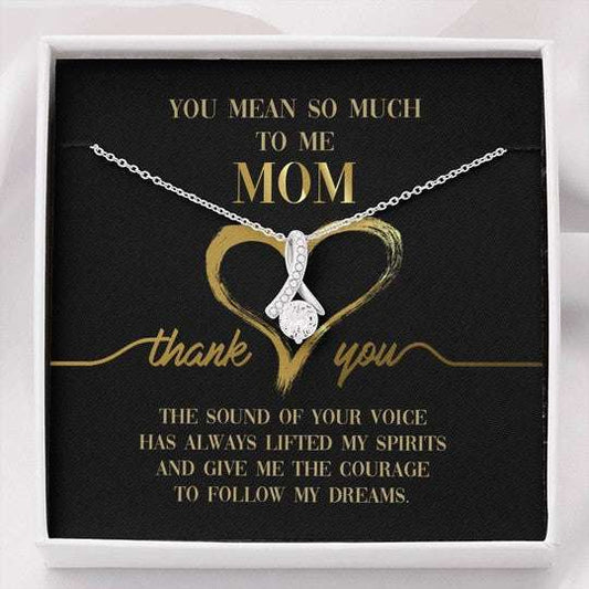 Mom Necklace, You Mean So Much To Me Alluring Beauty Necklace Gift For Mom Gifts for Mother (Mom) Rakva