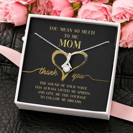 Mom Necklace, You Mean So Much To Me Alluring Beauty Necklace Gift For Mom Gifts for Mother (Mom) Rakva