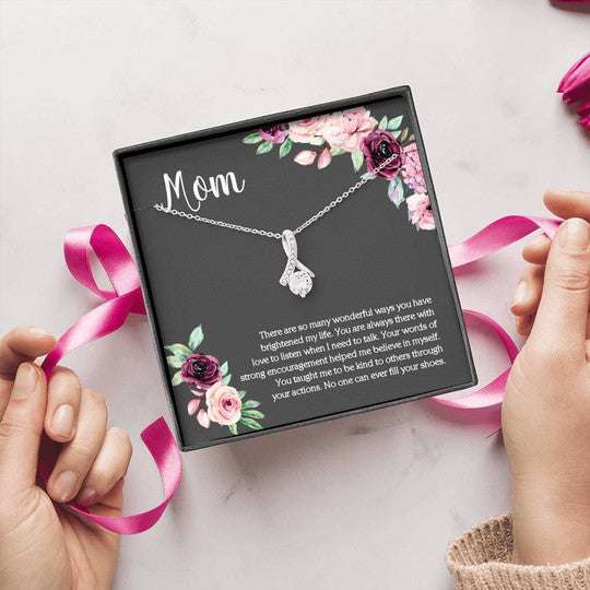 Mom Necklace, You Taught Me To Be Kind Gift For Mom Alluring Beauty Necklace Gifts for Mother (Mom) Rakva