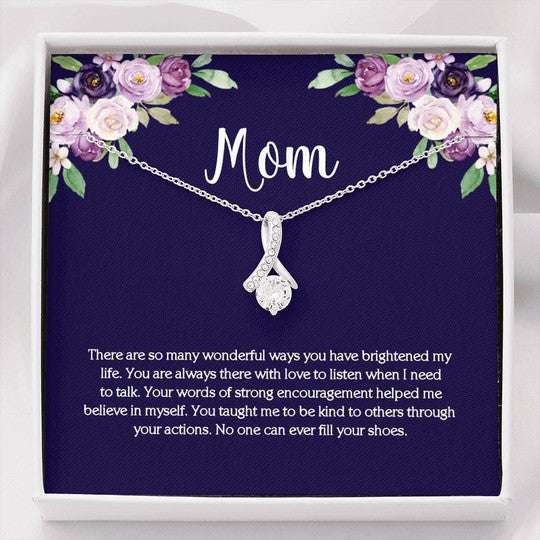 Mom Necklace, You Taught Me To Be Kind Gift For Mom Alluring Beauty Necklace Gifts for Mother (Mom) Rakva