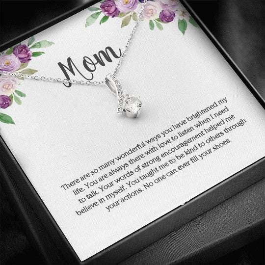 Mom Necklace, You Taught Me To Be Kind Gift For Mom Alluring Beauty Necklace Gifts for Mother (Mom) Rakva