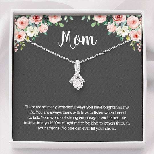 Mom Necklace, You Taught Me To Me Be Kind Gift For Mom Alluring Beauty Necklace Gifts for Mother (Mom) Rakva