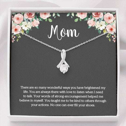 Mom Necklace, You Taught Me To Me Be Kind Gift For Mom Alluring Beauty Necklace Gifts for Mother (Mom) Rakva