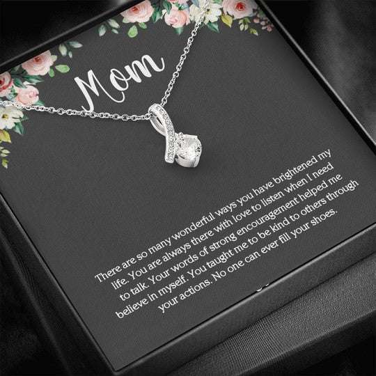 Mom Necklace, You Taught Me To Me Be Kind Gift For Mom Alluring Beauty Necklace Gifts for Mother (Mom) Rakva