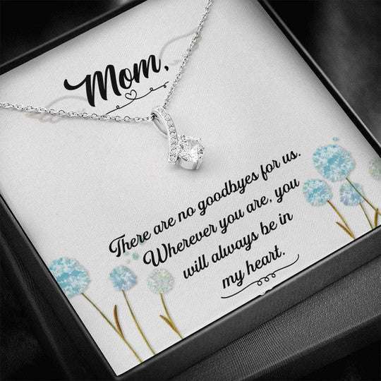 Mom Necklace, You Will Always Be In My Heart Alluring Beauty Necklace Gift For Mom Gifts for Mother (Mom) Rakva