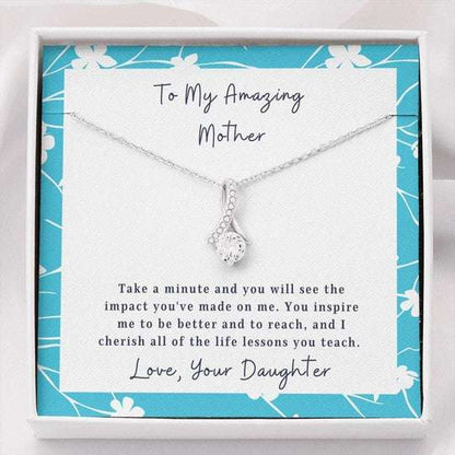 Mom Necklace, You Will See The Impact You’Ve Made On Me Gift For Mom Alluring Beauty Necklace Gifts for Mother (Mom) Rakva