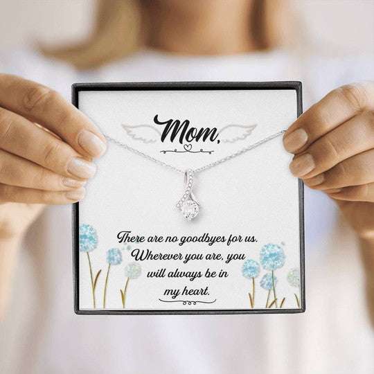 Mom Necklace, You’Ll Always Be In My Heart Alluring Beauty Necklace Gift For Mom Gifts for Mother (Mom) Rakva