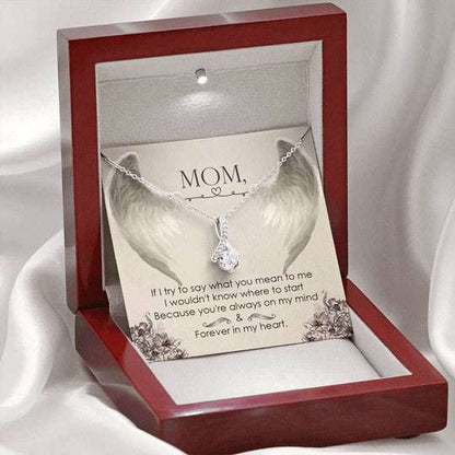 Mom Necklace, You’Re Forever In My Heart Alluring Beauty Necklace Gift For Mom Gifts for Mother (Mom) Rakva