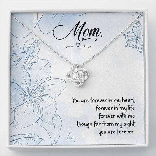 Mom Necklace, You’Re Forever In My Life Love Knot Necklace Gift For Mom Gifts for Mother (Mom) Rakva