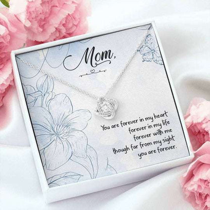 Mom Necklace, You’Re Forever In My Life Love Knot Necklace Gift For Mom Gifts for Mother (Mom) Rakva