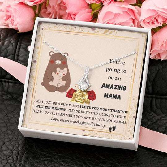 Mom Necklace, You’Re Going To Be An Amazing Mama Gift For Mom To Be Alluring Beauty Necklace Gifts for Mother (Mom) Rakva