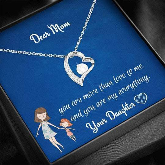 Mom Necklace, You’Re More Than Love To Me Forever Love Necklace For Mom Gifts for Mother (Mom) Rakva