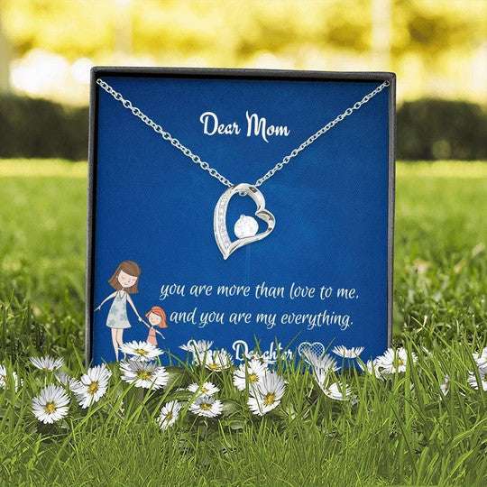 Mom Necklace, You’Re More Than Love To Me Forever Love Necklace For Mom Gifts for Mother (Mom) Rakva