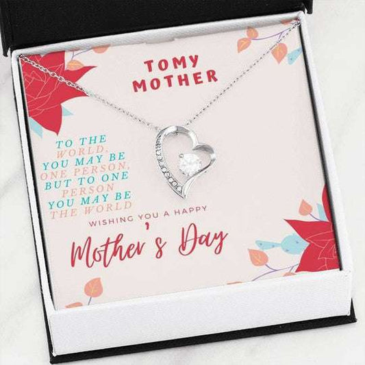 Mom Necklace, You’Re My Only One Love Forever Love Necklace For Mom Gifts for Mother (Mom) Rakva