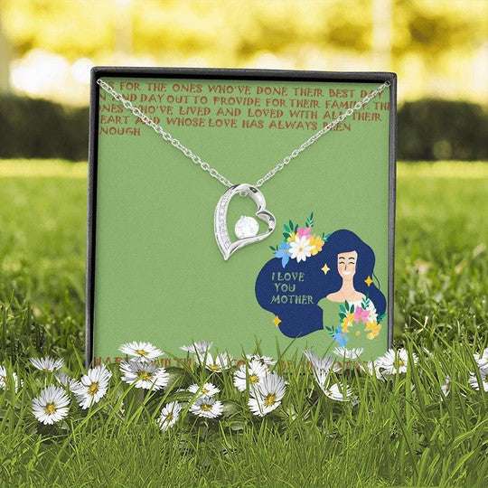 Mom Necklace, You’Re The Reason For My Living Forever Love Necklace For Mom Gifts for Mother (Mom) Rakva