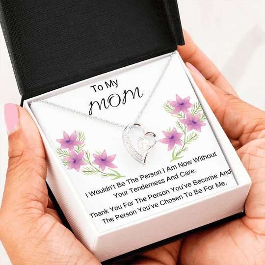 Mom Necklace, You�Ve Chosen To Be For Me Forever Love Necklace For Mom Gifts for Mother (Mom) Rakva