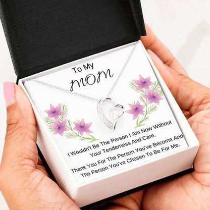 Mom Necklace, You�Ve Chosen To Be For Me Forever Love Necklace For Mom Gifts for Mother (Mom) Rakva